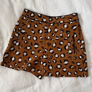 Zara Animal Print Shorts